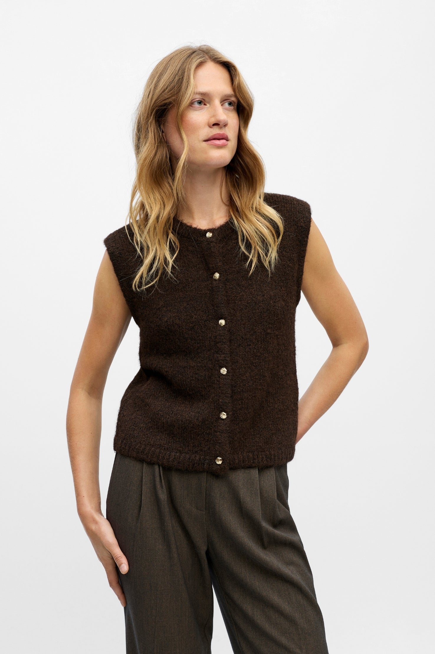 OBJSaggia Strik Vest Cardigan